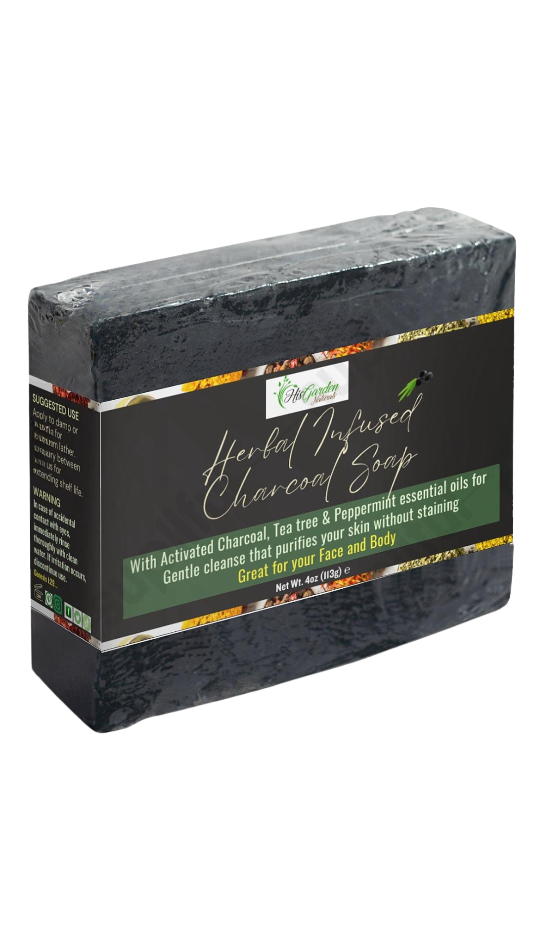 Herbal Infused Charcoal Soap