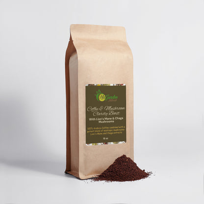 Coffee & Mushroom Clarity Boost- Lion’s Mane & Chaga 16oz