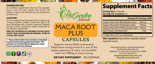 Maca Root Plus