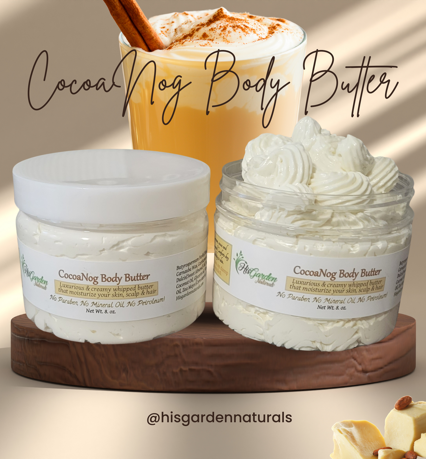 CocoaNog Body & Hair Butter (8oz)