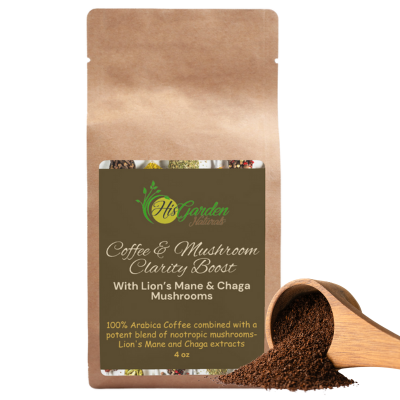 Coffee & Mushroom Clarity Boost- Lion’s Mane & Chaga 16oz