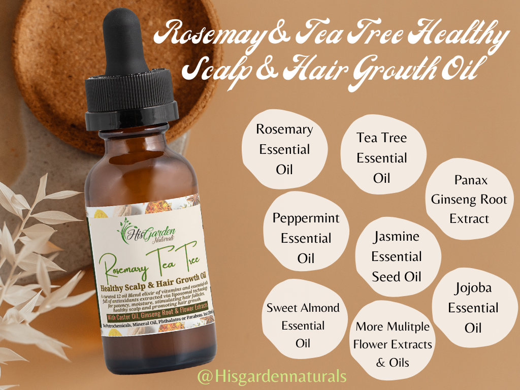 Rosemary Tea Tree Healthy Scalp & Hair Growth Oil