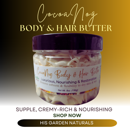 CocoaNog Body & Hair Butter (8oz)